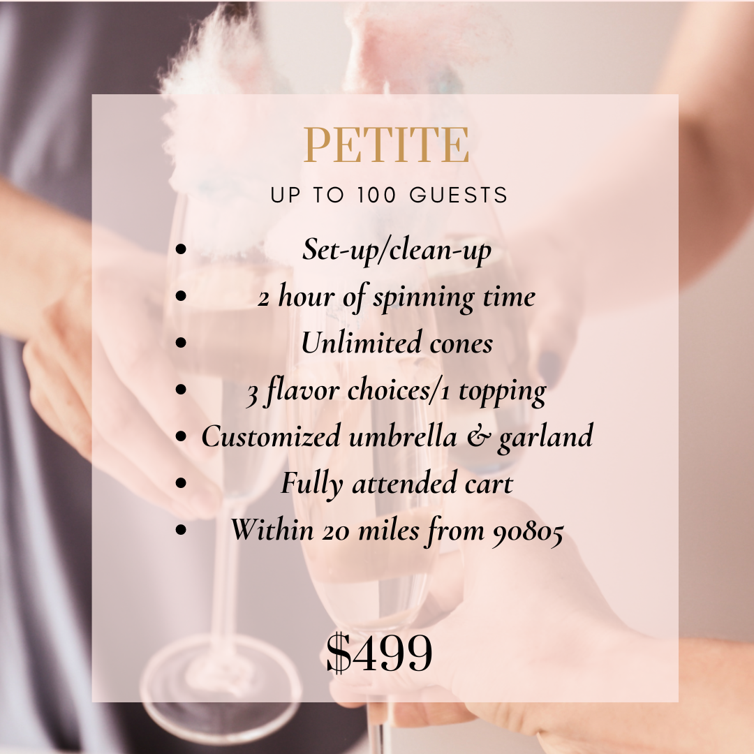Petite Organic Cotton Candy Cart Service Package